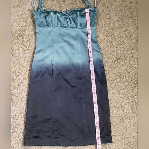 Vintage Betsey Johnson Halter Ombre Blue Evening dress - Picture 12 of 13